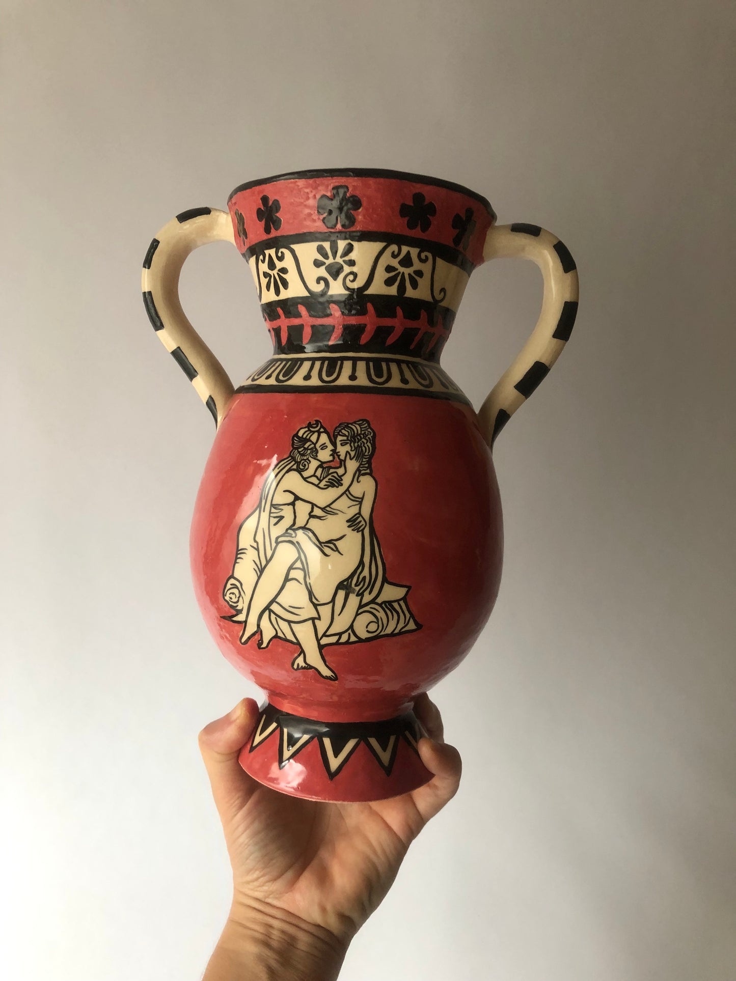 Sapphic Vase #2 (Callisto and Artemis)