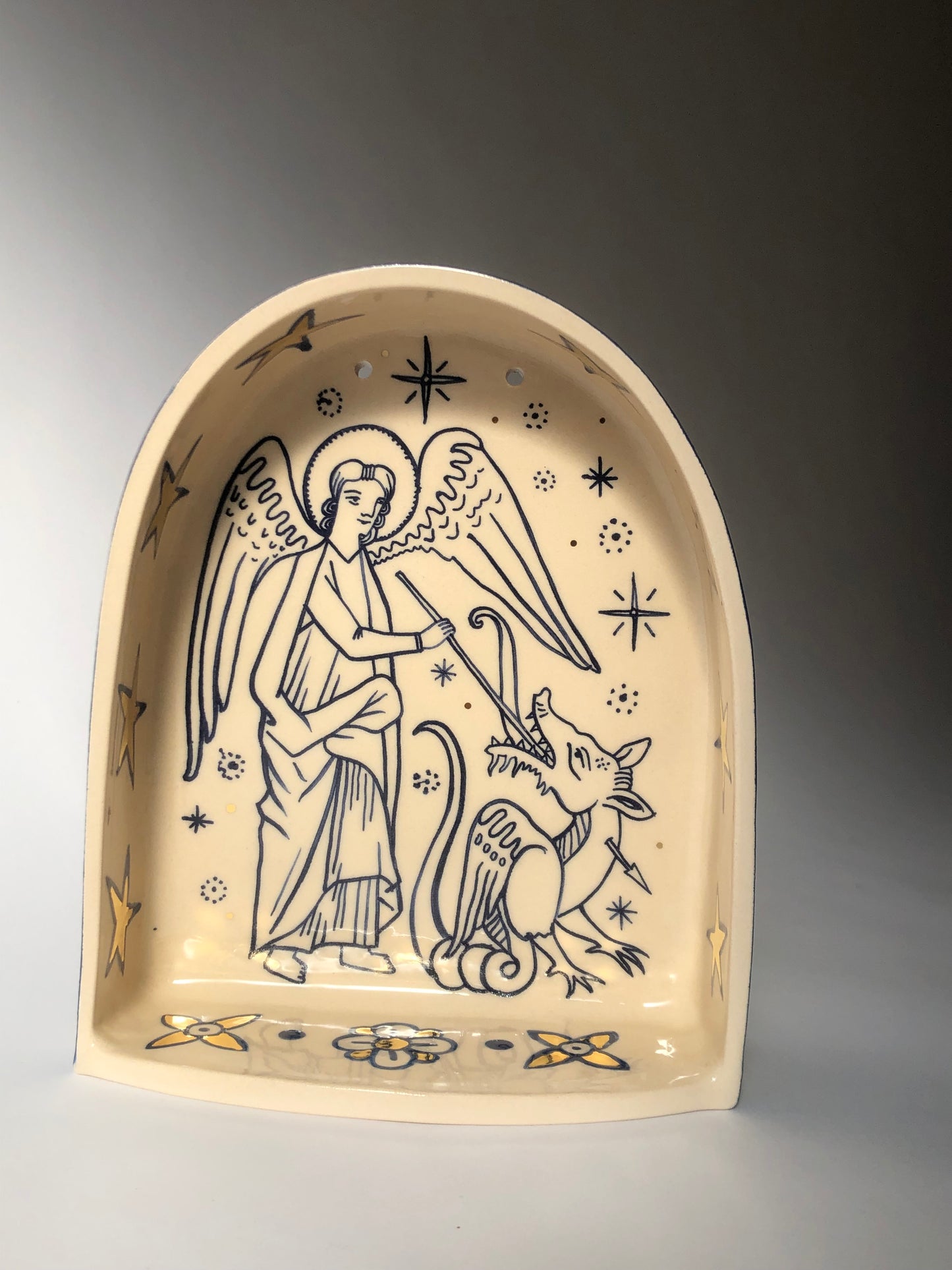 saint Michael ceramic altar