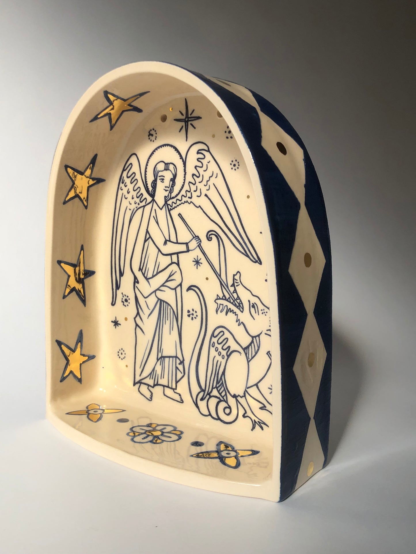 saint Michael ceramic altar