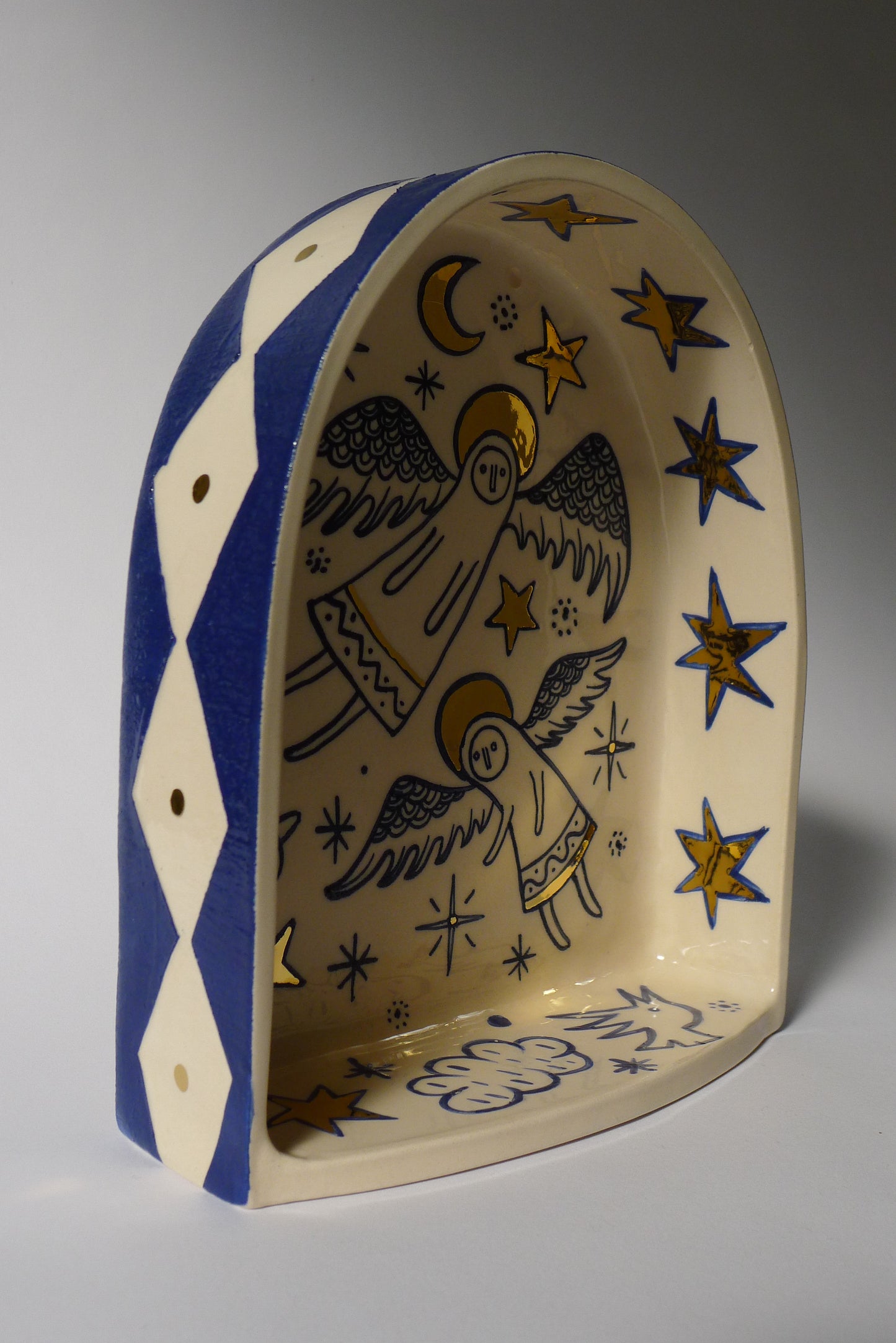 Guardian angel ceramic altar