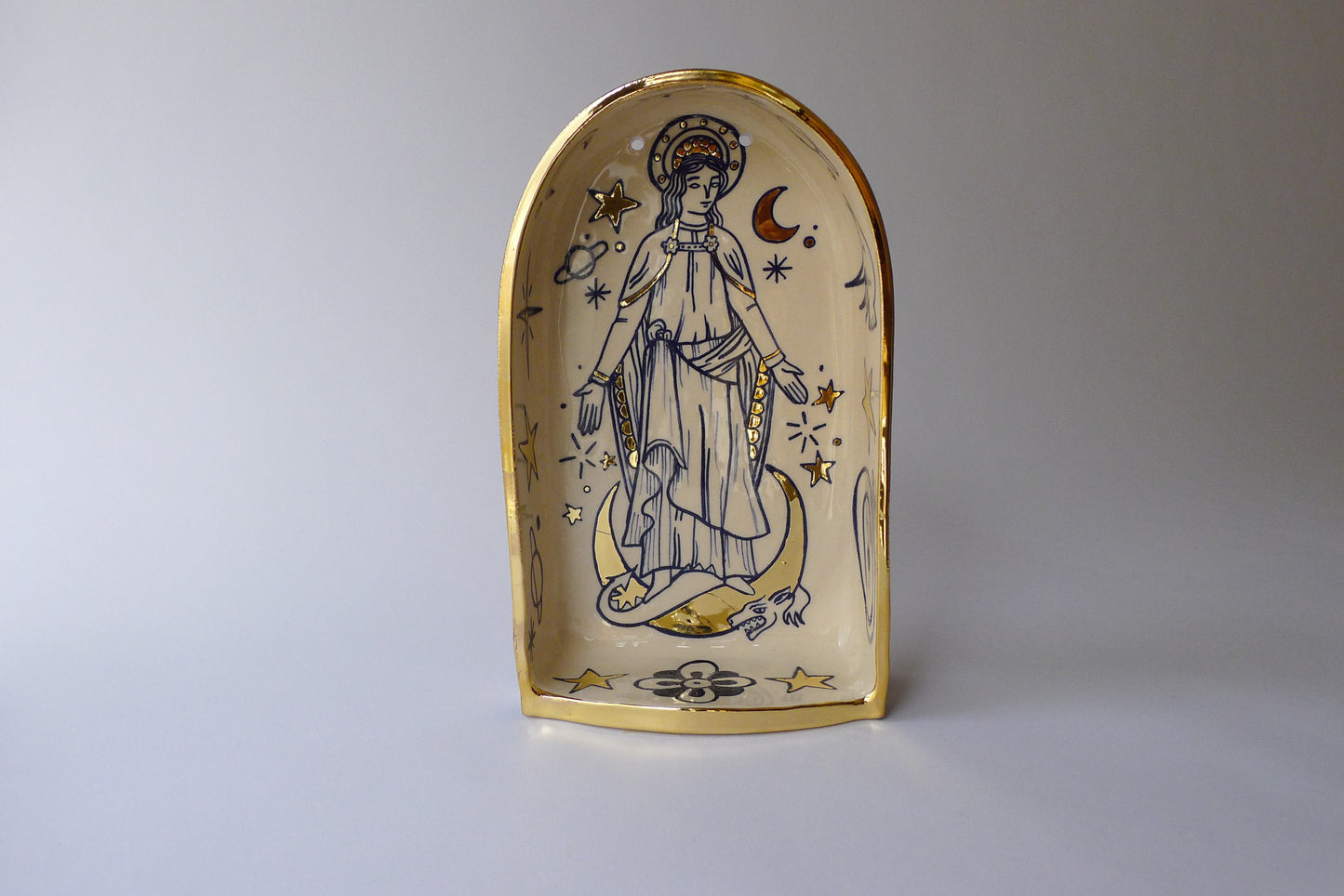 santa Mariña/saint Margaret ceramic altar