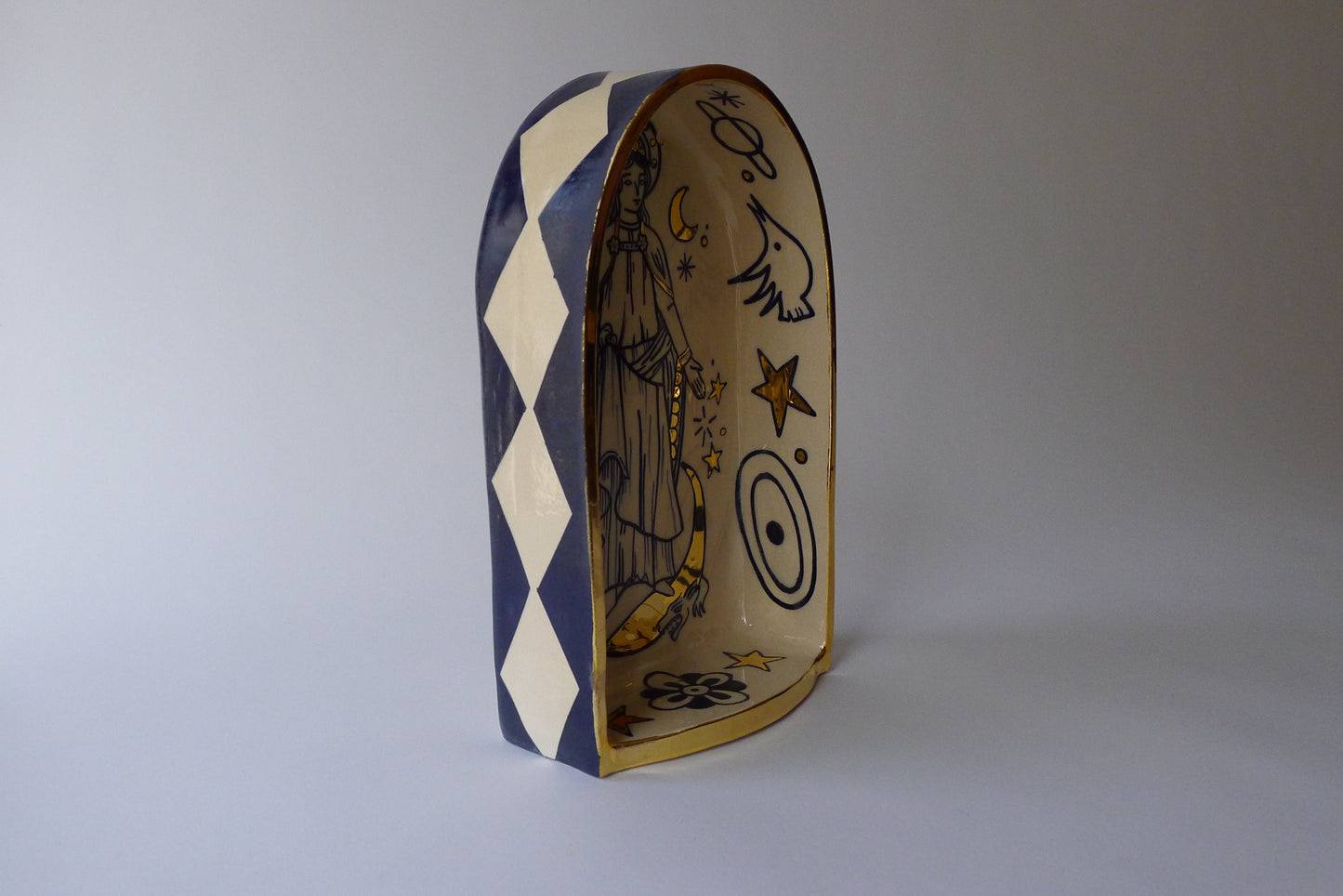 santa Mariña/saint Margaret ceramic altar