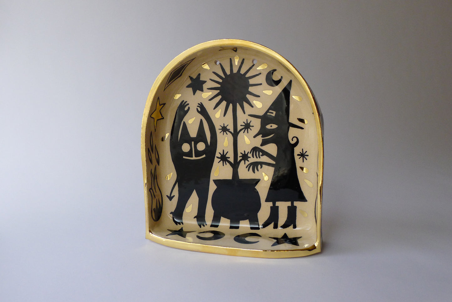 Witchcraft ceramic altar