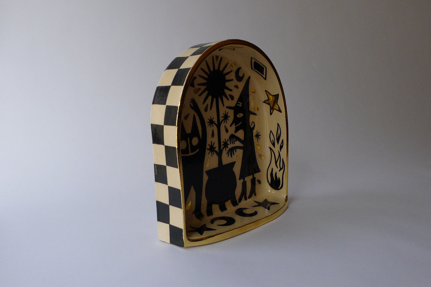 Witchcraft ceramic altar
