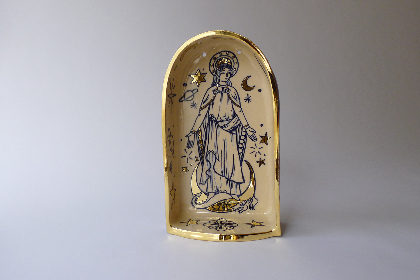 santa Mariña/saint Margaret ceramic altar