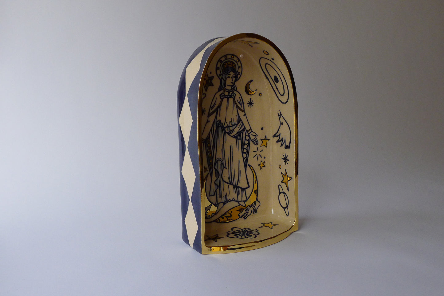 santa Mariña/saint Margaret ceramic altar