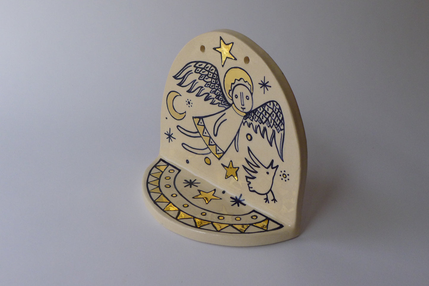Guardian angel ceramic shrine