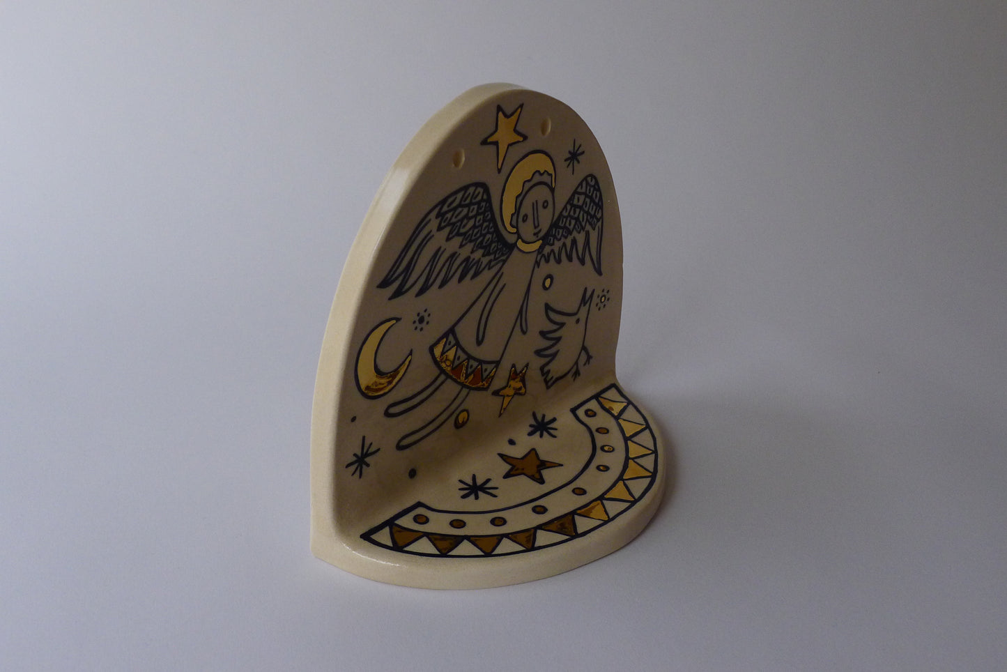 Guardian angel ceramic shrine