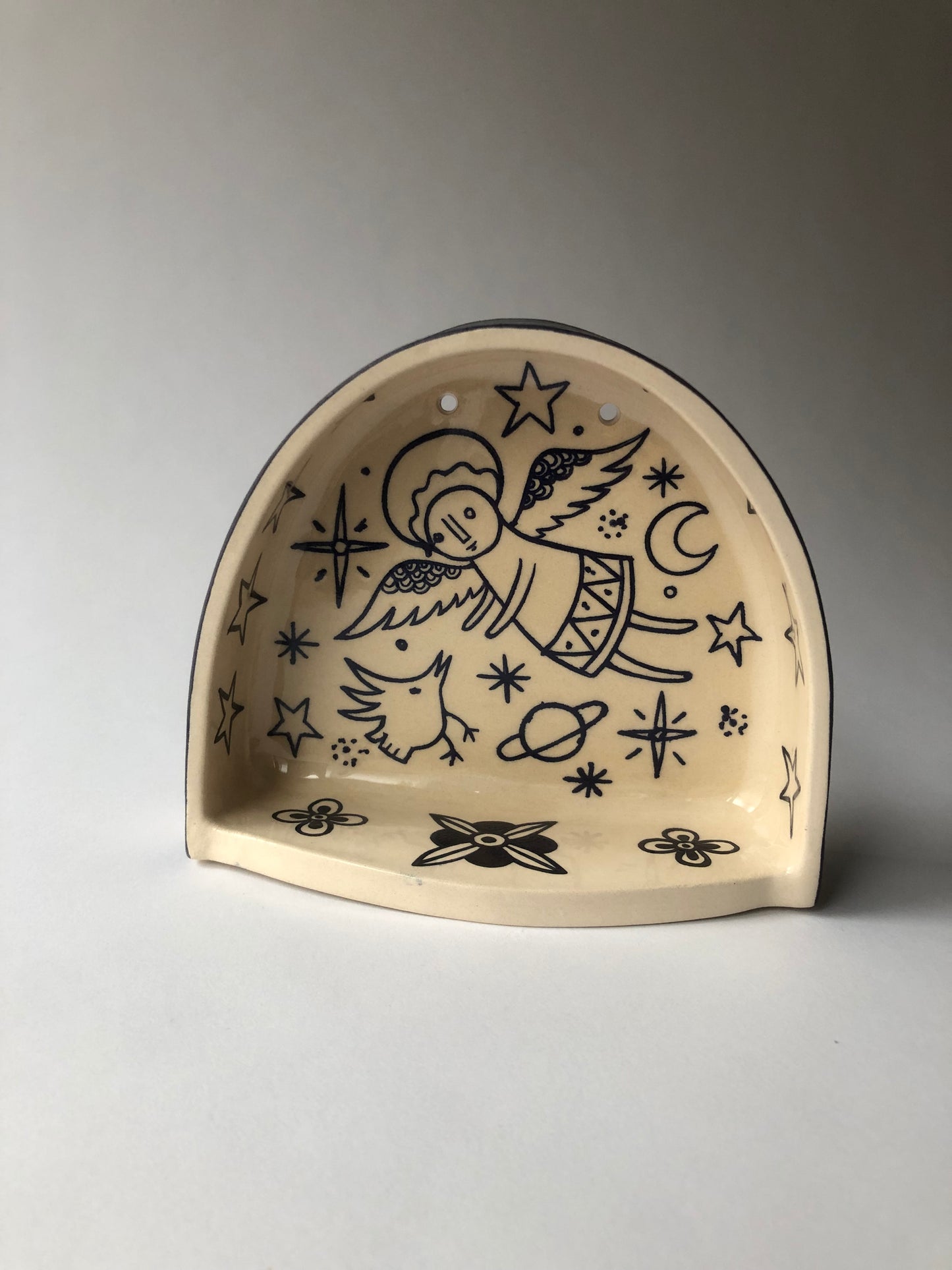 Altar de cerámica del ángel guardián 