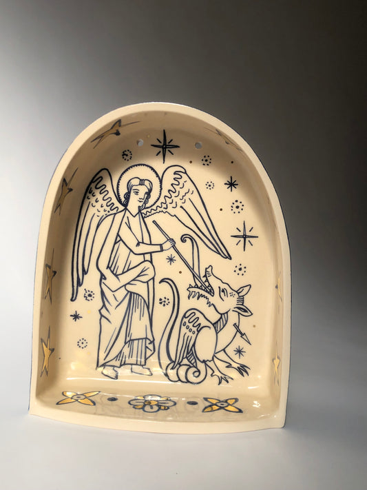 saint Michael ceramic altar