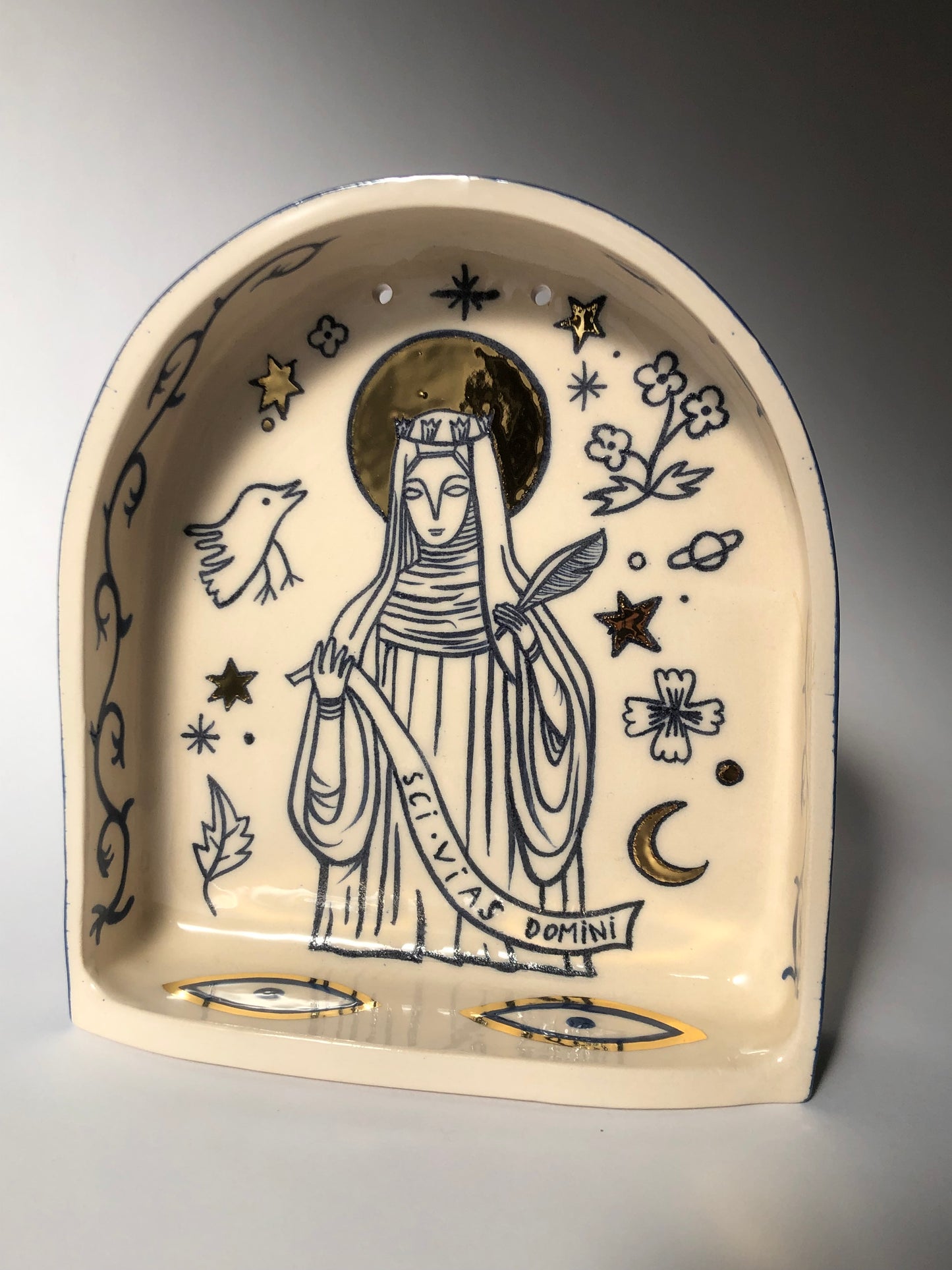 Hildegard von Bingen ceramic altar