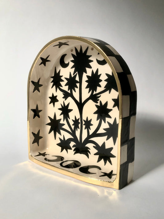 Magic plant ceramic altar