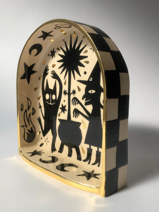 Witchcraft ceramic altar