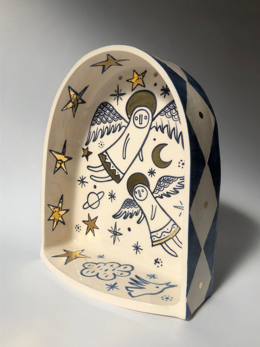 Guardian angel ceramic altar