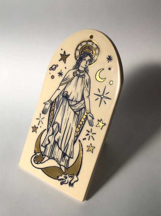 santa Mariña/saint margaret ceramic charm