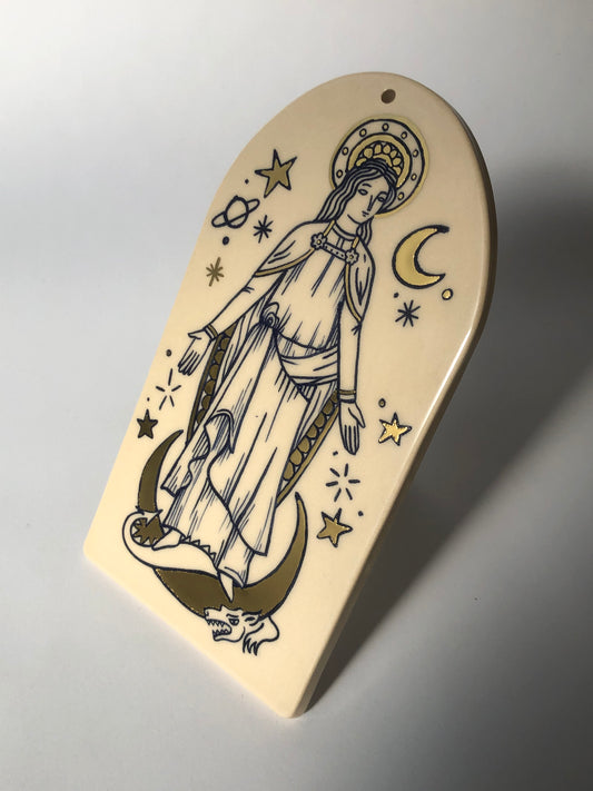 santa Mariña/saint Margaret ceramic charm