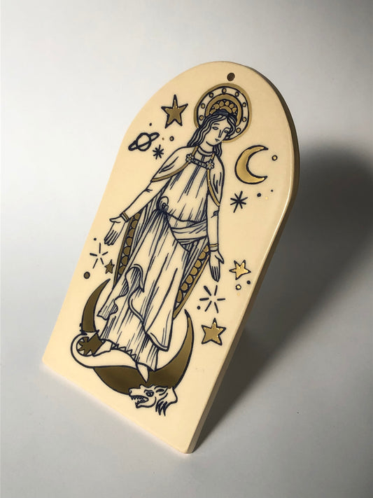 santa mariña/saint Margaret ceramic charm