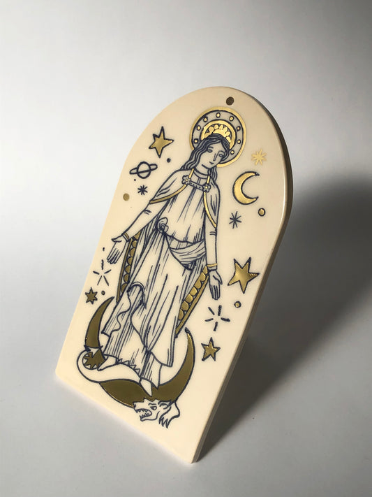 santa mariña/saint Margaret ceramic charm
