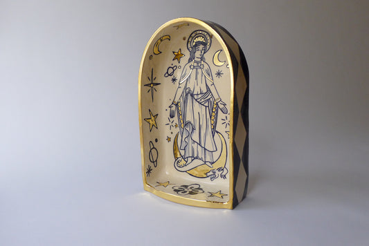 santa Mariña/saint Margaret ceramic altar