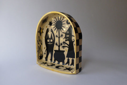 Witchcraft ceramic altar