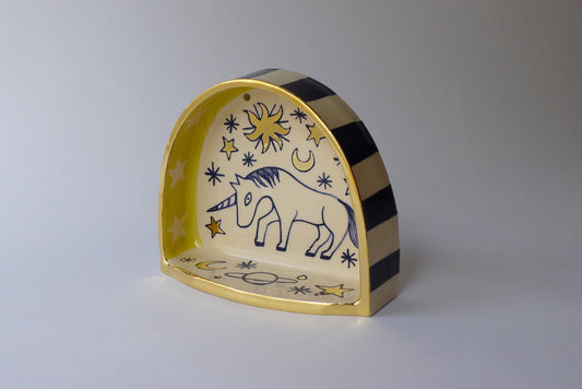 Unicorn ceramic shrine