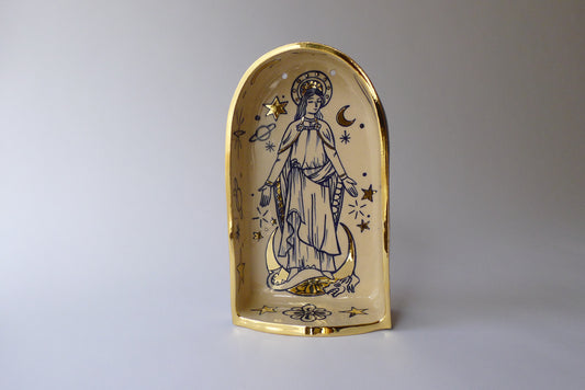 santa Mariña/saint Margaret ceramic altar
