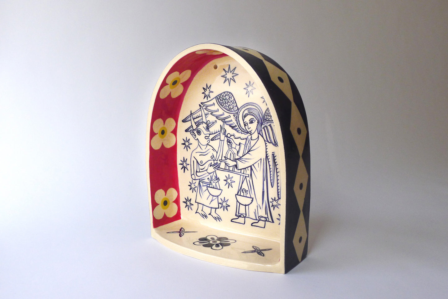 Psychostasis ceramic shrine