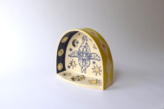 Biblically accurate angel ceramic shrine