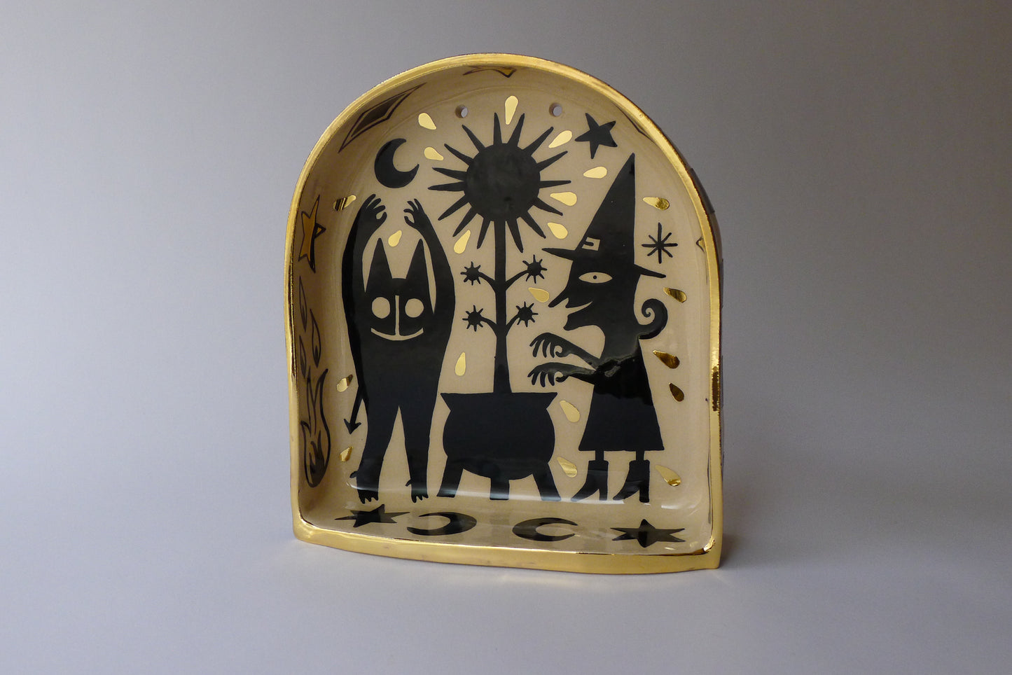Witchcraft ceramic altar