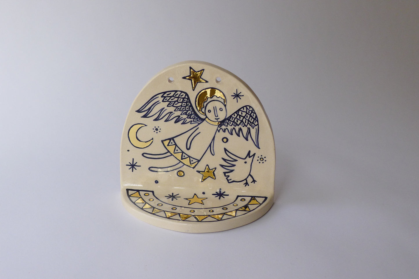Guardian angel ceramic shrine
