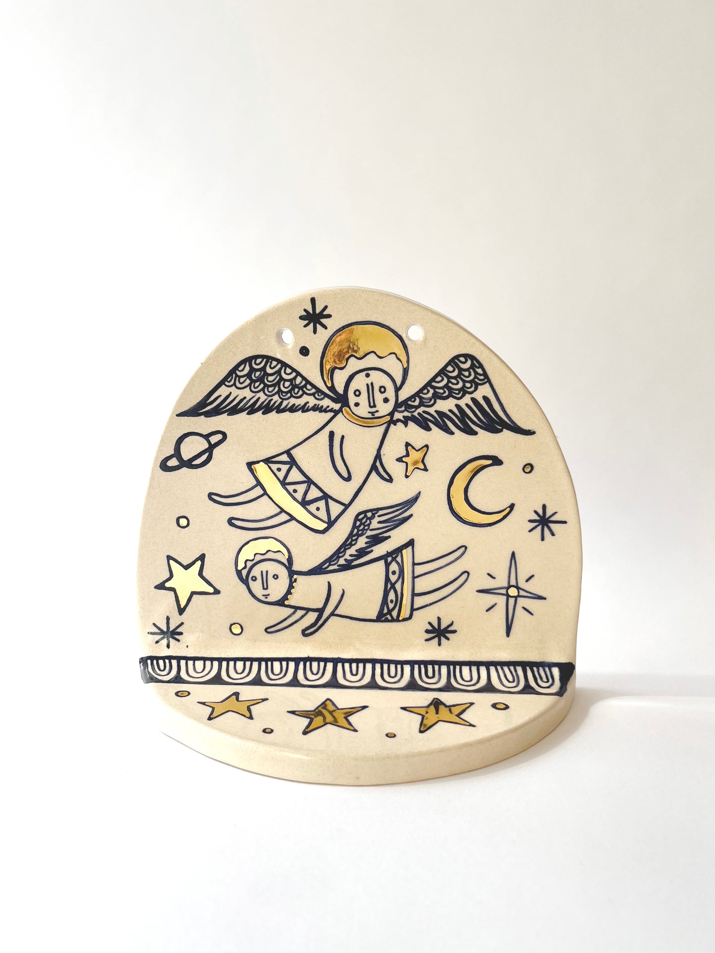 Guardian angel ceramic shrine
