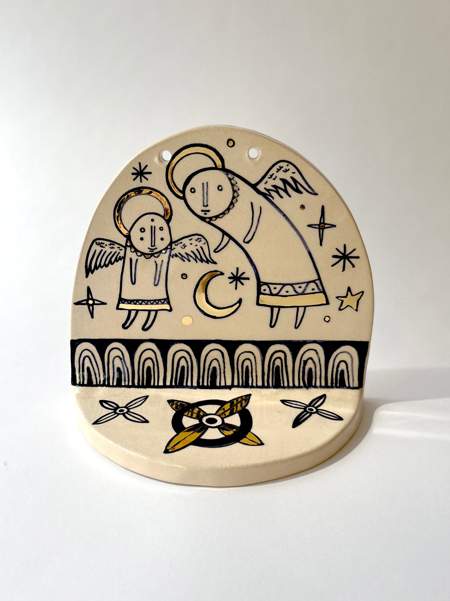 Guardian angel ceramic shrine