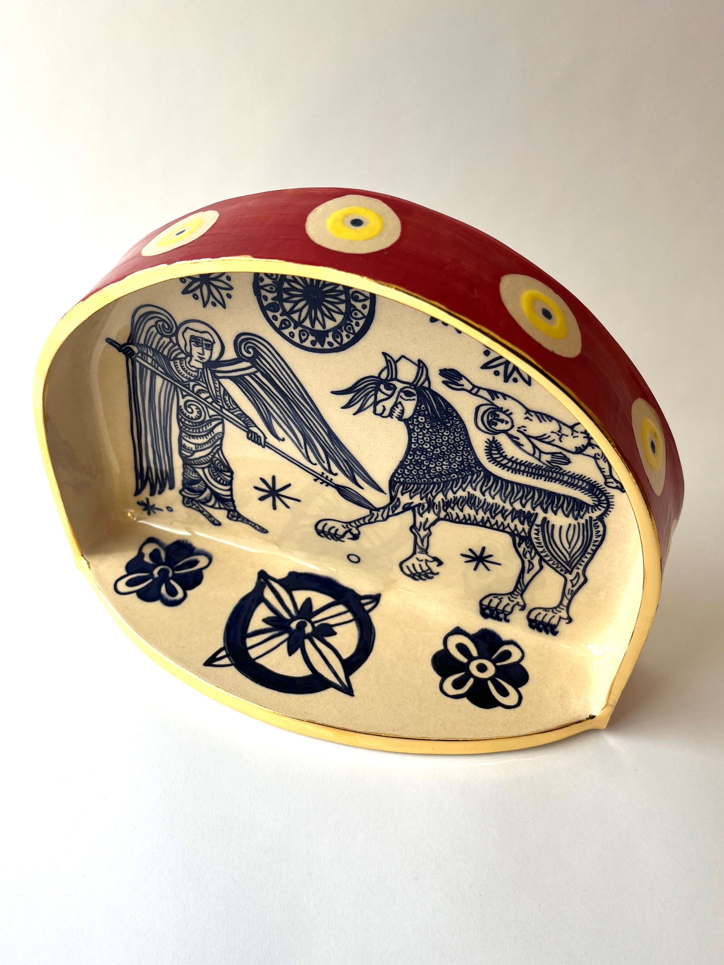 The Angel of the Abyss ceramic shrine