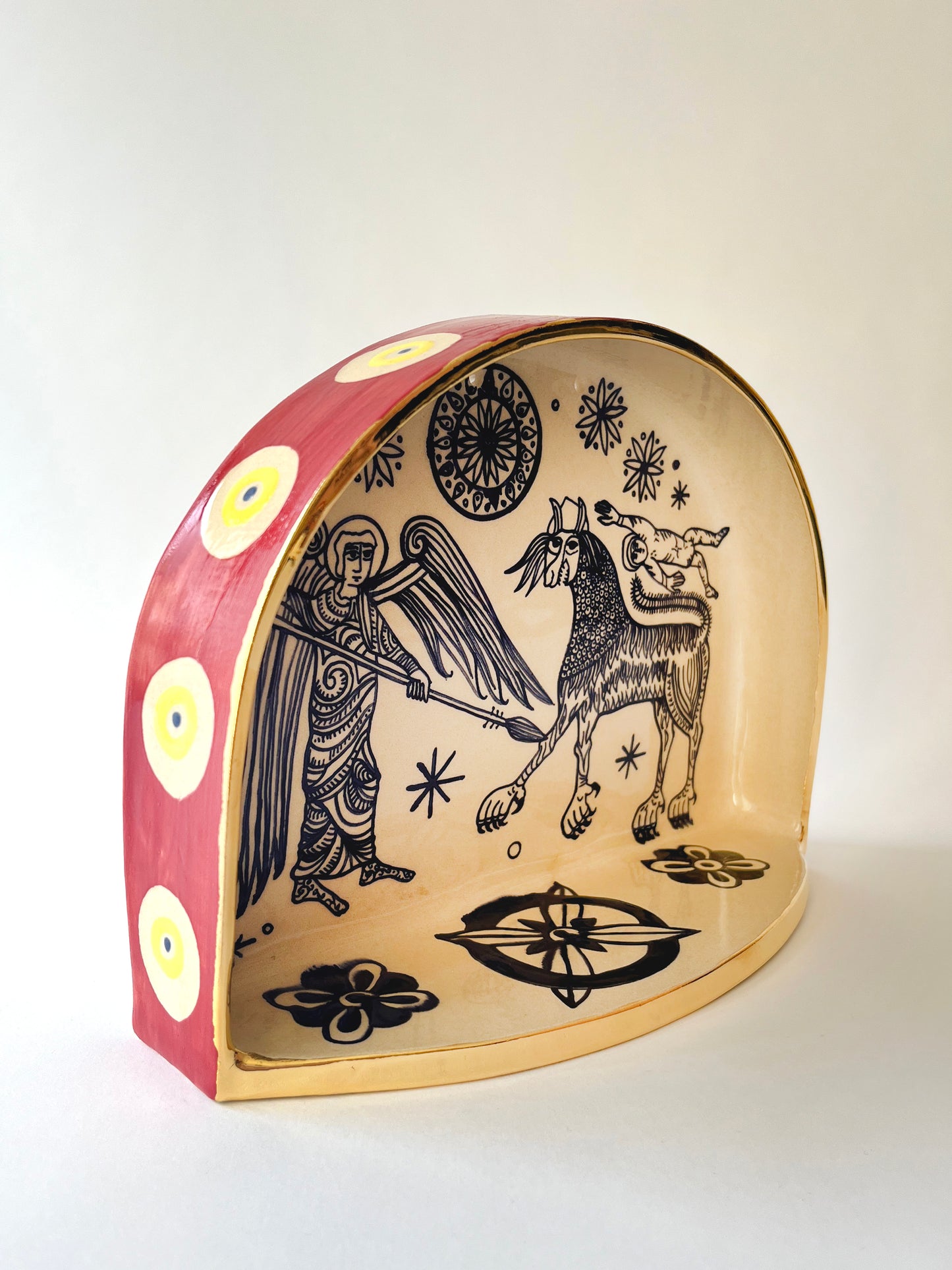 The Angel of the Abyss ceramic shrine