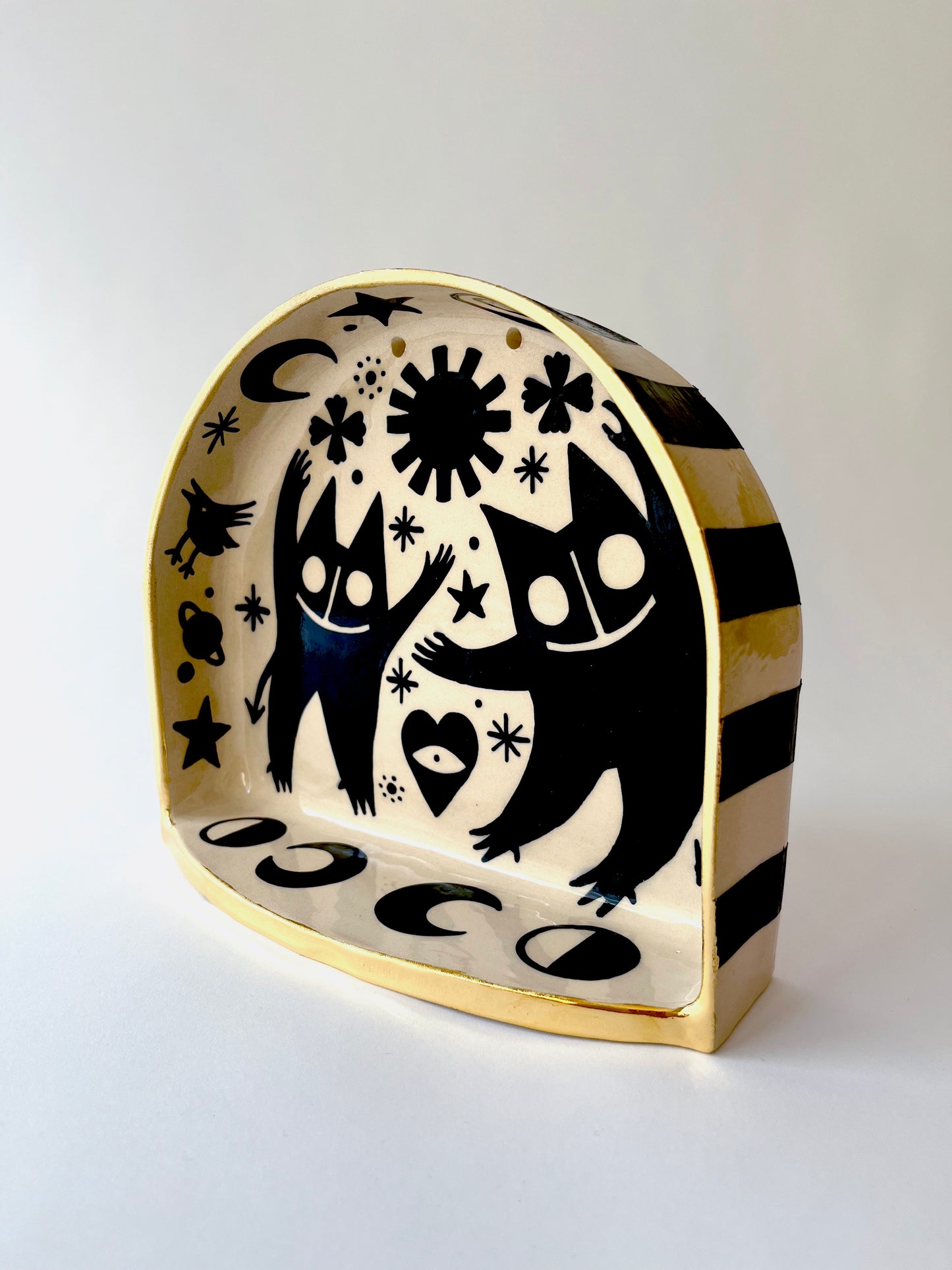 Familiar spirits ceramic shrine