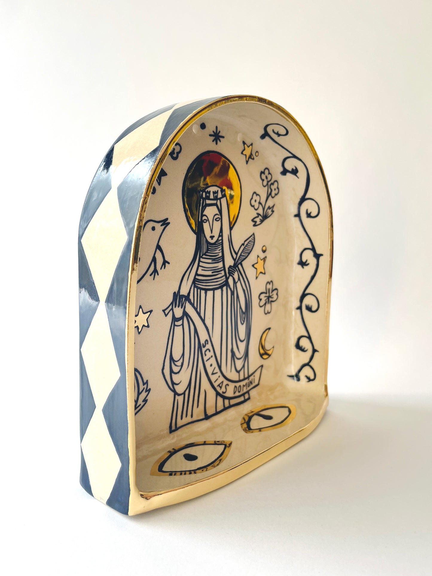 Hildegard von Bingen ceramic altar