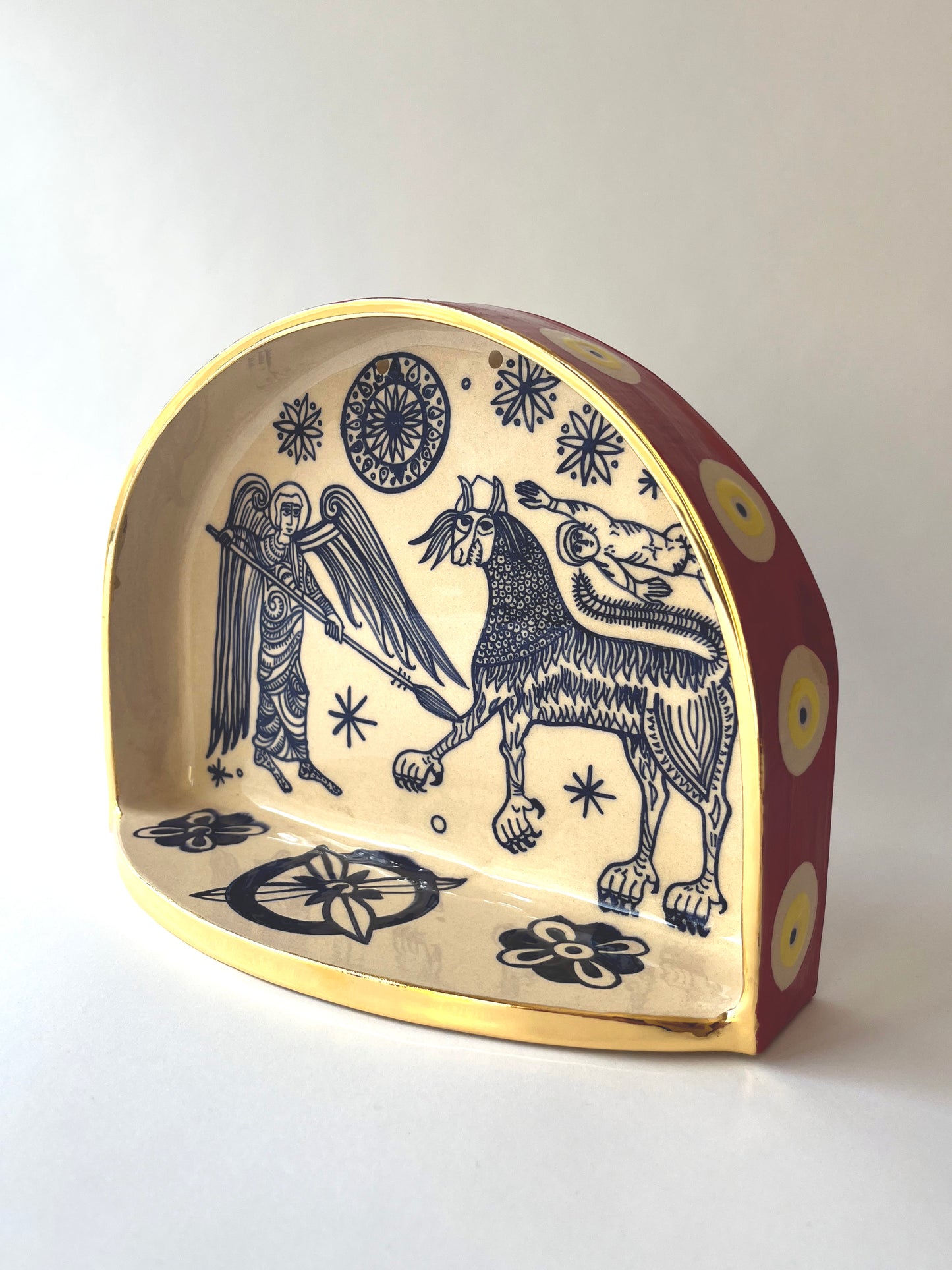 The Angel of the Abyss ceramic shrine