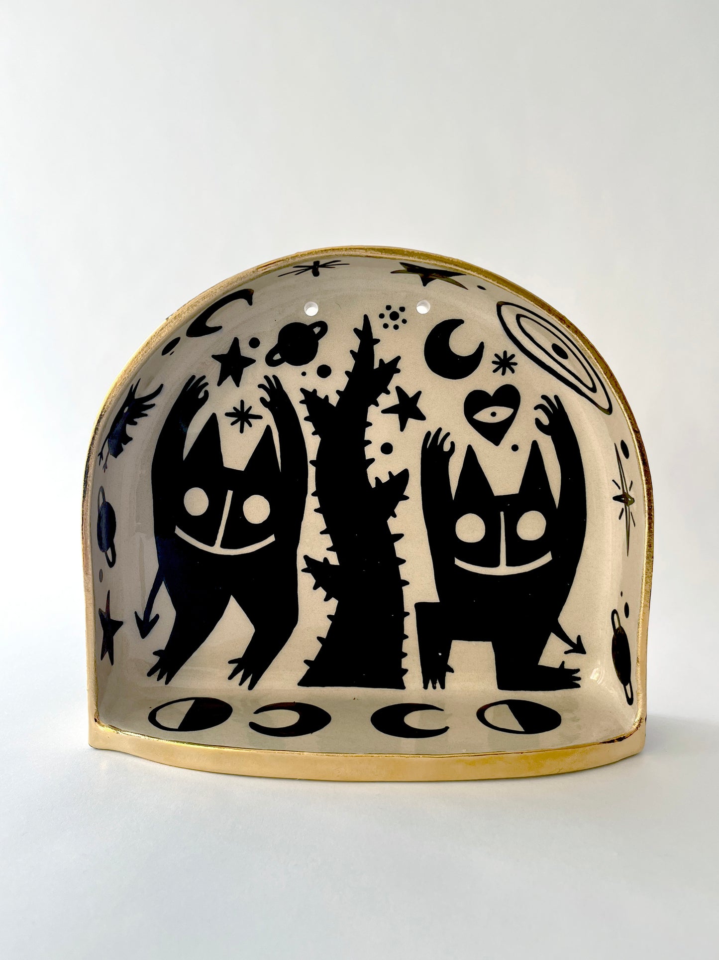 Familiar spirits ceramic shrine