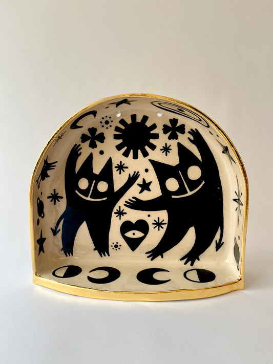 Familiar spirits ceramic shrine