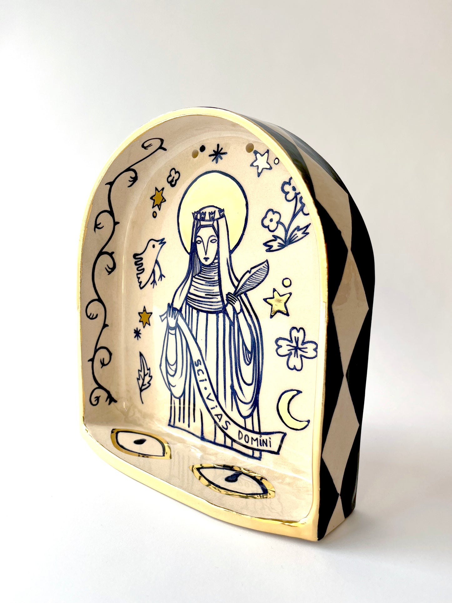 Hildegard von Bingen ceramic altar