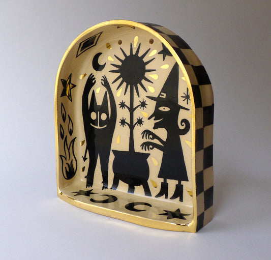 Witchcraft ceramic altar