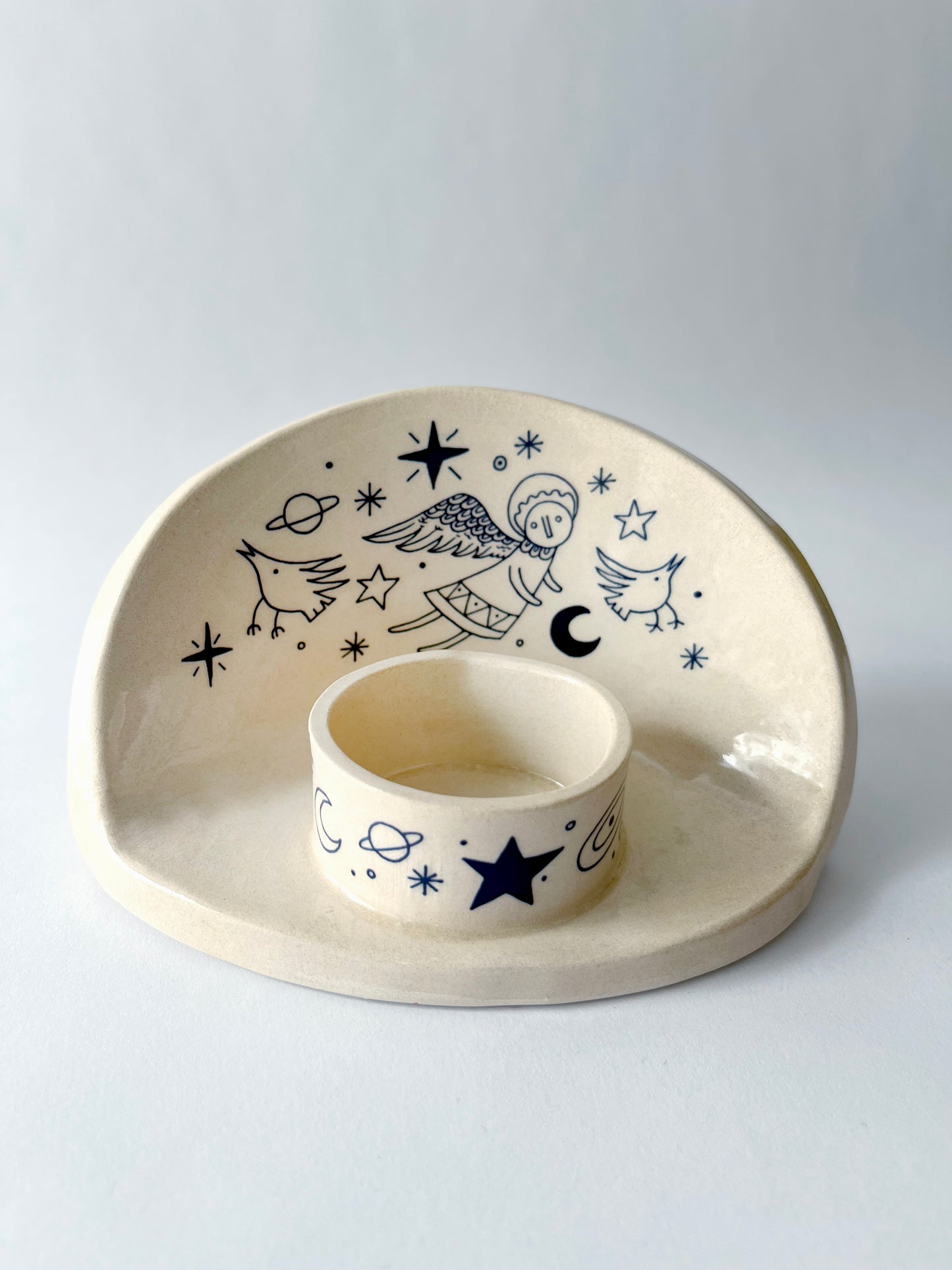 Angel's candle holder