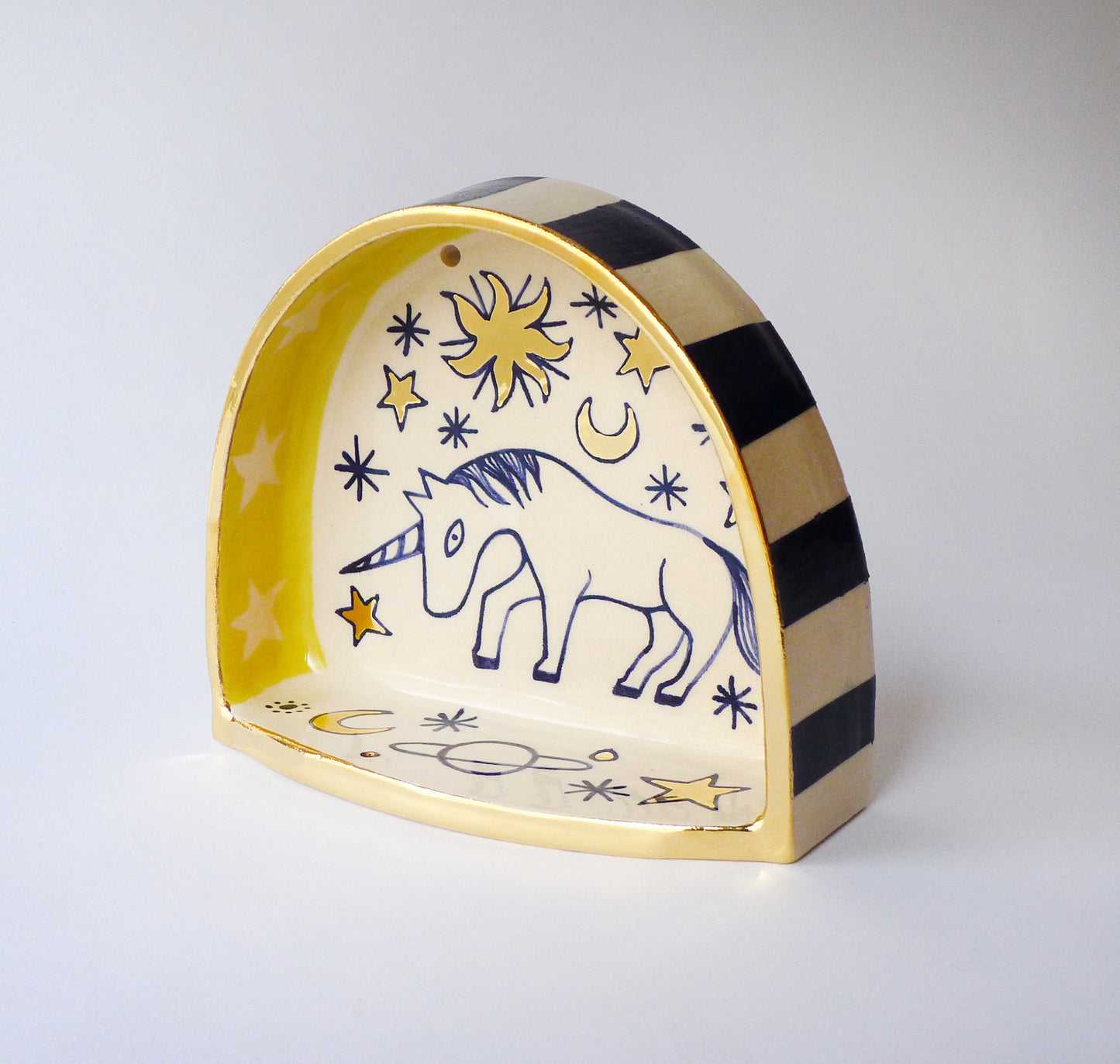 Santuario de cerámica de unicornio 